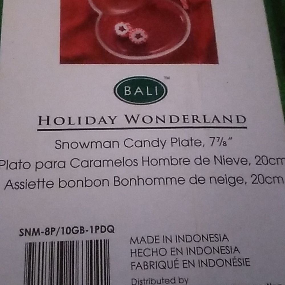 Snowman Candy Plate  - Picture 3 of 5